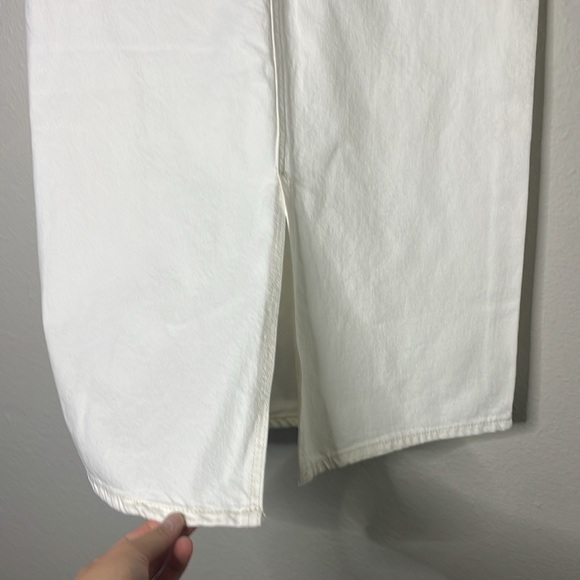 Rails highland denim midi White split back size 27 - Picture 7 of 12